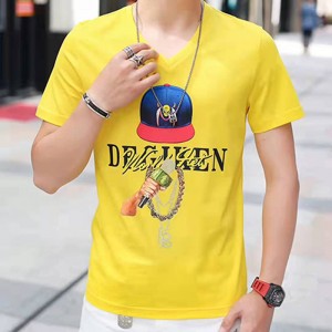 Mænds strikket t-shirt