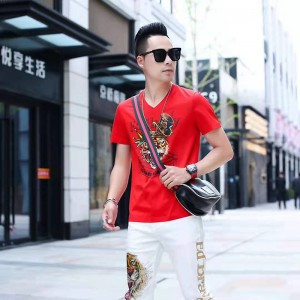 Mænds strikket t-shirt