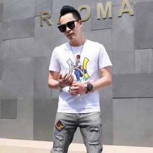 Crewneck strikket t-shirt